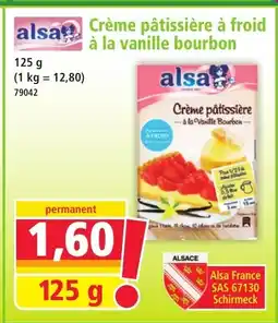 Norma ALSA Crème pâtissière à la vanille bourbon offre