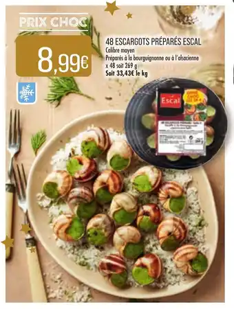 Match 48 Escargots Préparés Escal offre