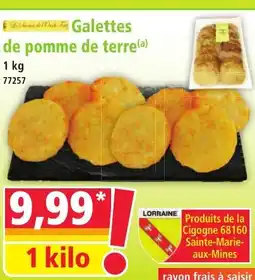 Norma Galettes de pomme de terr offre