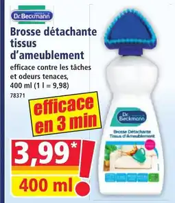 Norma DR BECKMANN Brosse détachante tissus d'ameublement offre