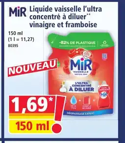 Norma MIR Liquide vaisselle l'ultra concentré à diluer vinaigre et framboise offre