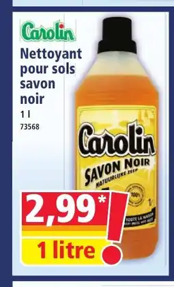 Norma CAROLIN Nettoyant pour sols savon noir offre