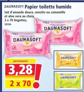 Norma DAUNASOFT Papier toilette humide offre