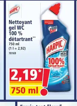 Norma HARPIC Nettoyant gel WC 100% détartrant offre