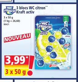 Norma WC FRISCH 3 blocs WC citron Kraft activ offre