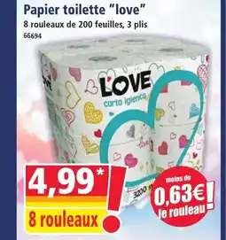 Norma LOVE Papier toilette offre