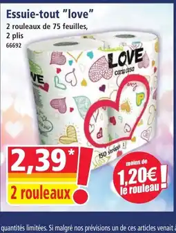 Norma LOVE Essuie-tout offre