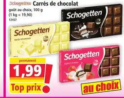 Norma SCHOGETTEN Carrés de chocolat offre