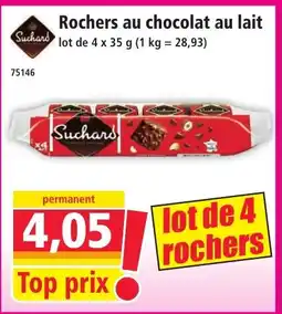 Norma SUCHARD Rochers au chocolat au lait offre