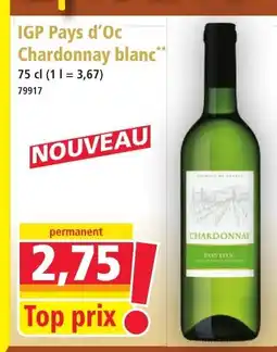 Norma IGP Pays d'Oc Chardonnay blanc offre