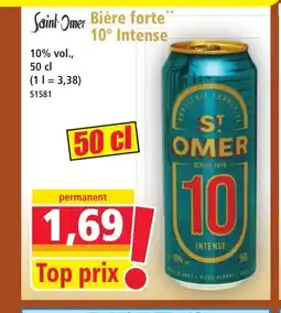 Norma SAINT OMER Bière forte 10° Intense offre