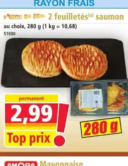 Norma 2 feuilletés saumon offre