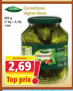 Norma Cornichons aigres-doux offre