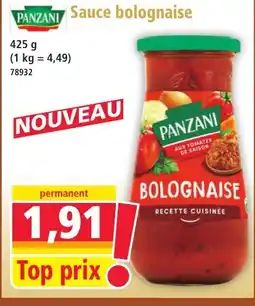 Norma PANZANI Sauce bolognaise offre