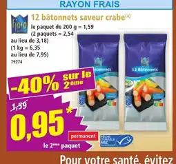 Norma FJORD 12 bâtonnets saveur crabe offre