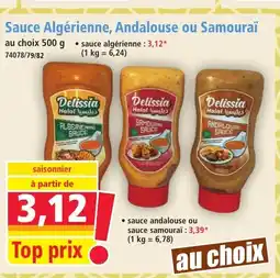 Norma Sauce Algérienne, Andalouse ou Samouraï offre
