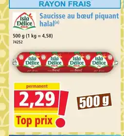 Norma ISLA DÉLICE Saucisse au bœuf piquant offre