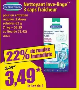 Norma DR BECKMANN Nettoyant Lave-Linge Fraicheur offre