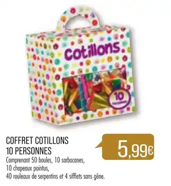 Match Coffret Cotillons 10 Personnes offre