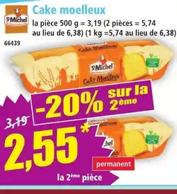 Norma ST MICHEL Cake moelleux offre