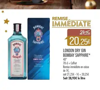 Match London Dry Gin Bombay Sapphire* offre