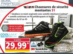 Norma WORK Chaussures de sécurité montantes S1 offre