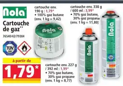 Norma NOLA Cartouche de gaz offre