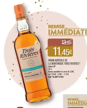Match Rhum Agricole De La Martinique Trois Riviéres* offre