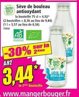 Norma JARDIN BIO Sève de bouleau antioxydant offre