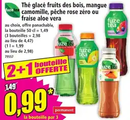 Norma FUETEA Thé glacé fruits des bois, mangue camomille, pêche rose zéro ou fraise aloe vera offre