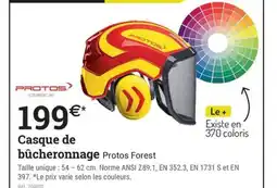 Espace emeraude PROTOS FOREST Casque de bûcheronnage offre