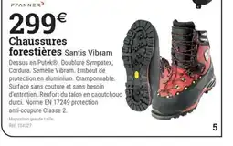 Espace emeraude PFANNER Chaussures forestières offre