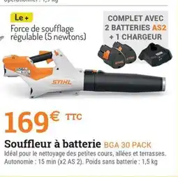 Espace emeraude Souffleur à batterie BGA 30 PACK offre