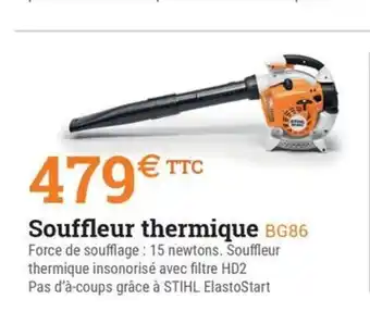 Espace emeraude Souffleur thermique BG86 offre