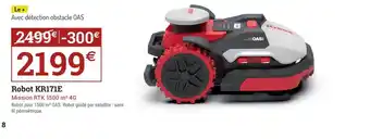 Espace emeraude Robot KR171E offre