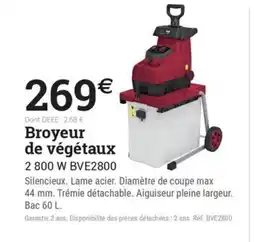 Espace emeraude Broyeur de végétaux offre