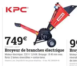 Espace emeraude Broyeur de branches électrique offre