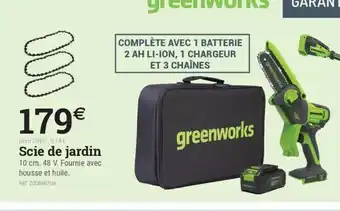 Espace emeraude Scie de jardin offre