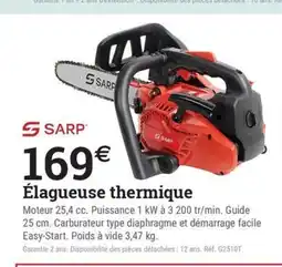 Espace emeraude SSARP Élagueuse thermique offre
