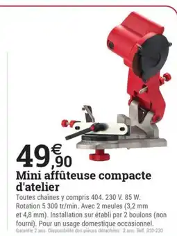 Espace emeraude Mini affûteuse compacte d'atelier offre