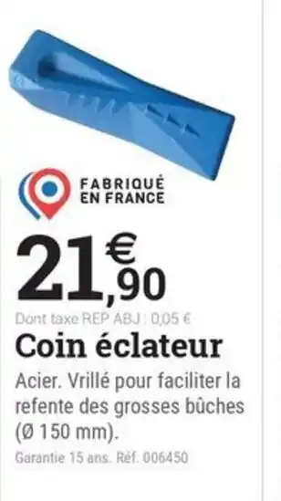 Espace emeraude Coin éclateur offre