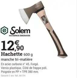 Espace emeraude SOLEM Hachette offre