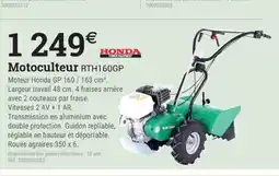 Espace emeraude HONDA Motobineuse MBB950 offre