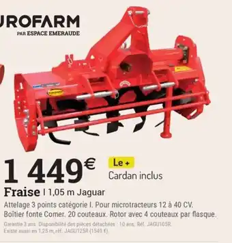 Espace emeraude Fraise offre