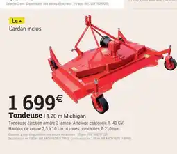 Espace emeraude Tondeuse offre