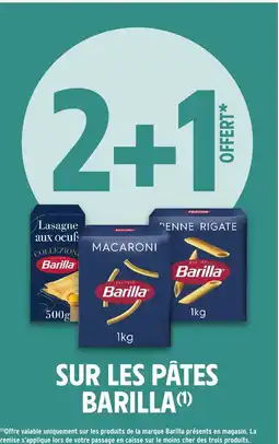 Intermarché Express BARILLA Sur les pâtes offre