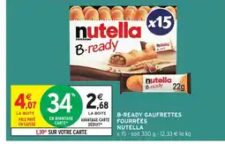 Intermarché Express NUTELLA B-ready gaufrettes fourrées offre