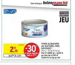 Intermarché Express ODYSSEE Thon albacore au naturel msc offre