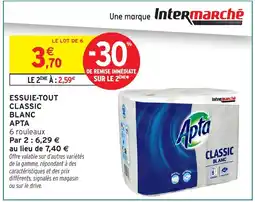 Intermarché Express APTA Essuie-tout classic blanc offre