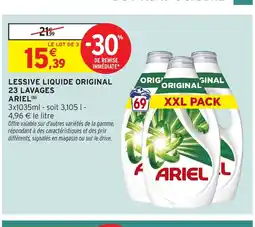 Intermarché Express ARIEL Lessive liquide original 23 lavages offre